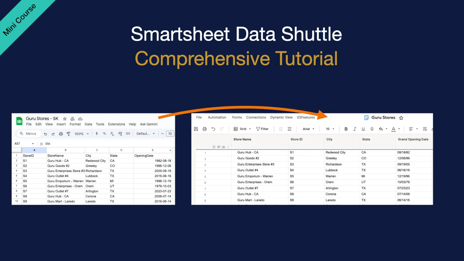 Smartsheet Data Shuttle Comprehensive Tutorial