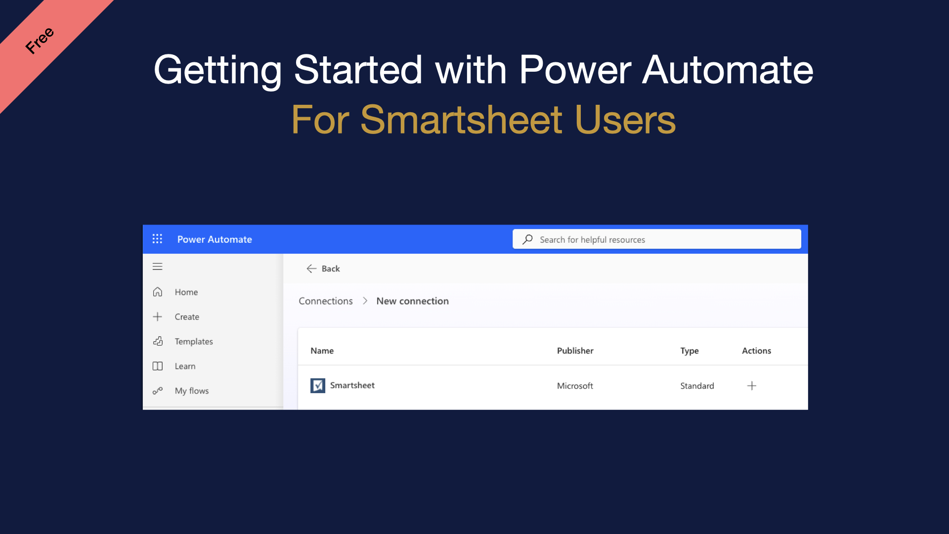 Getting Started with Power Automate for Smartsheet Users